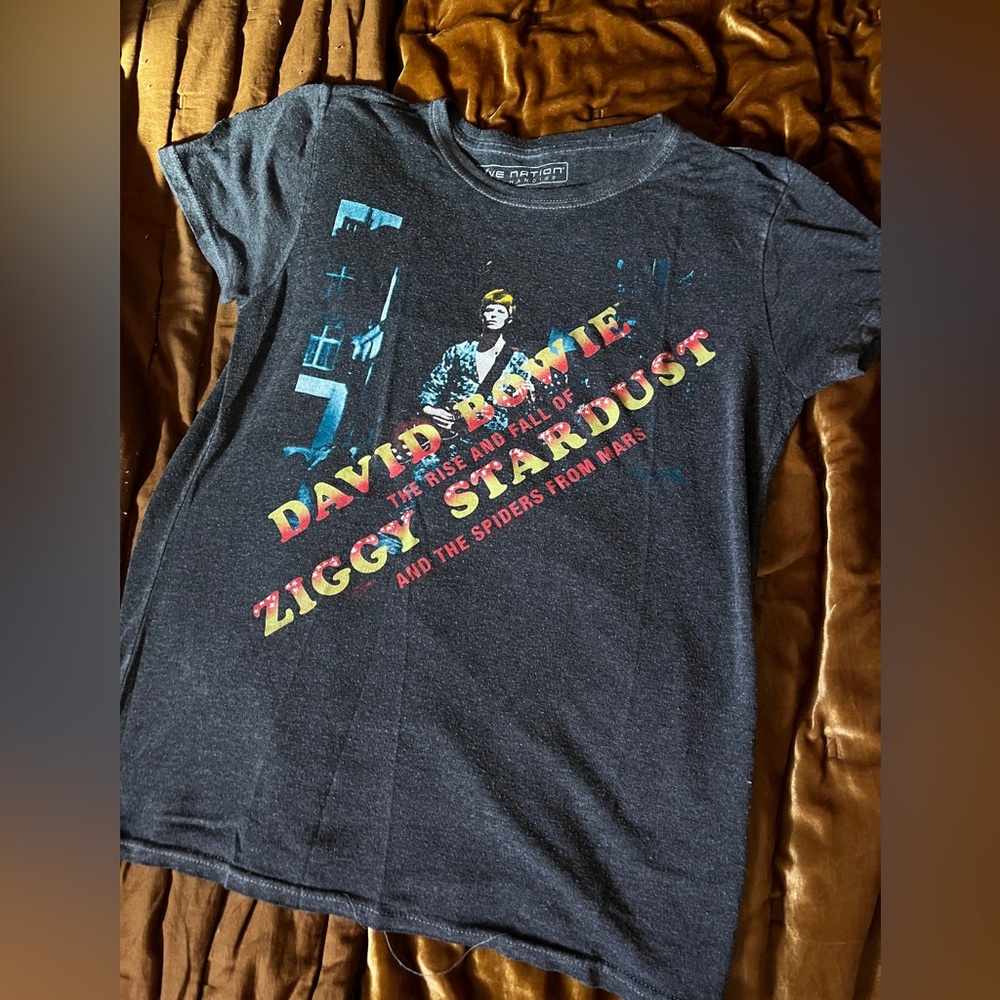 Vintage style band tee - David Bowie shirt, graphic tee
